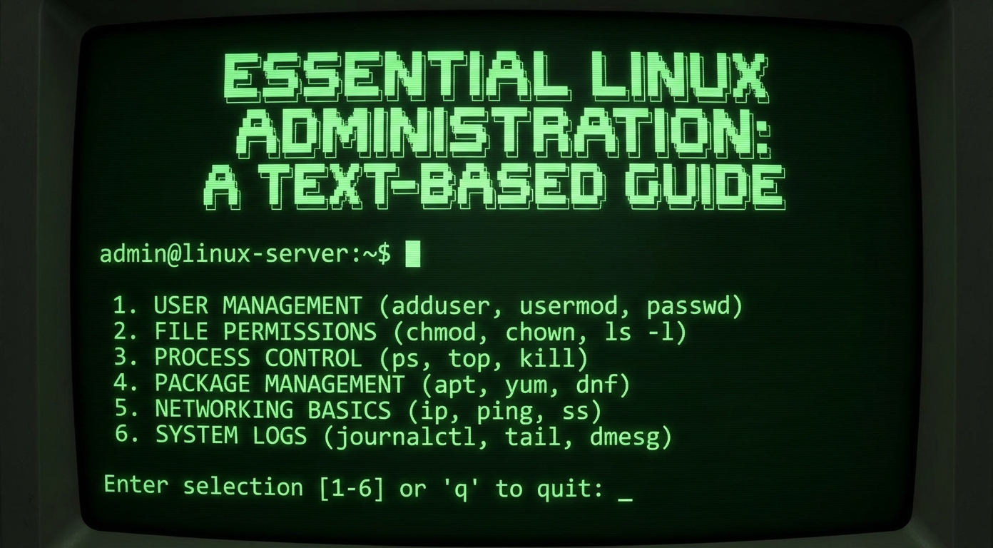 Essential Linux Administration: A Text-Based Guide ELA